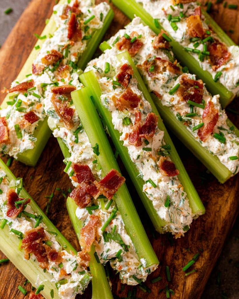 Outrageously Good Stuffed Celery Recipe