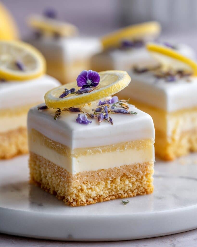 Lemon Lavender Cheesecake Topped with Honeycomb Bliss Recipe