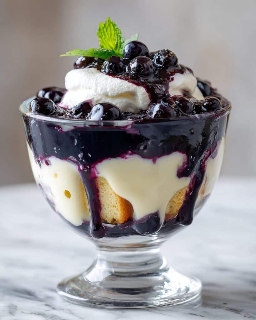 Easy Blueberry Cheesecake Trifle Recipe