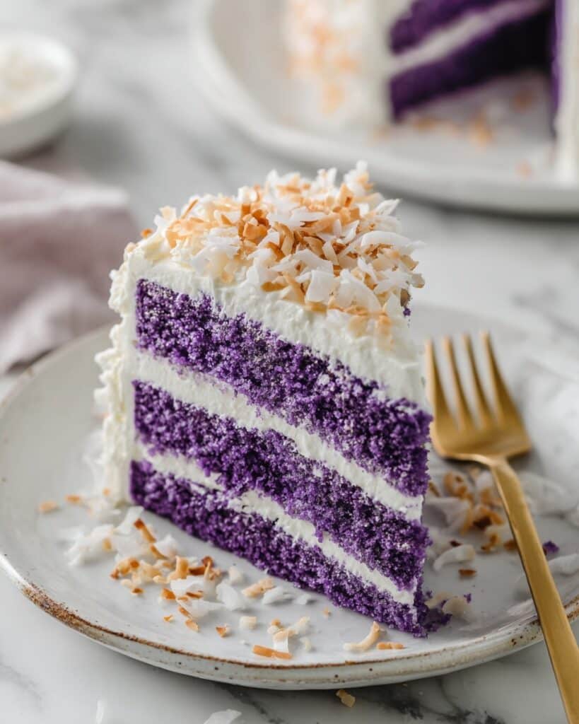 Ube Coconut Cake Recipe
