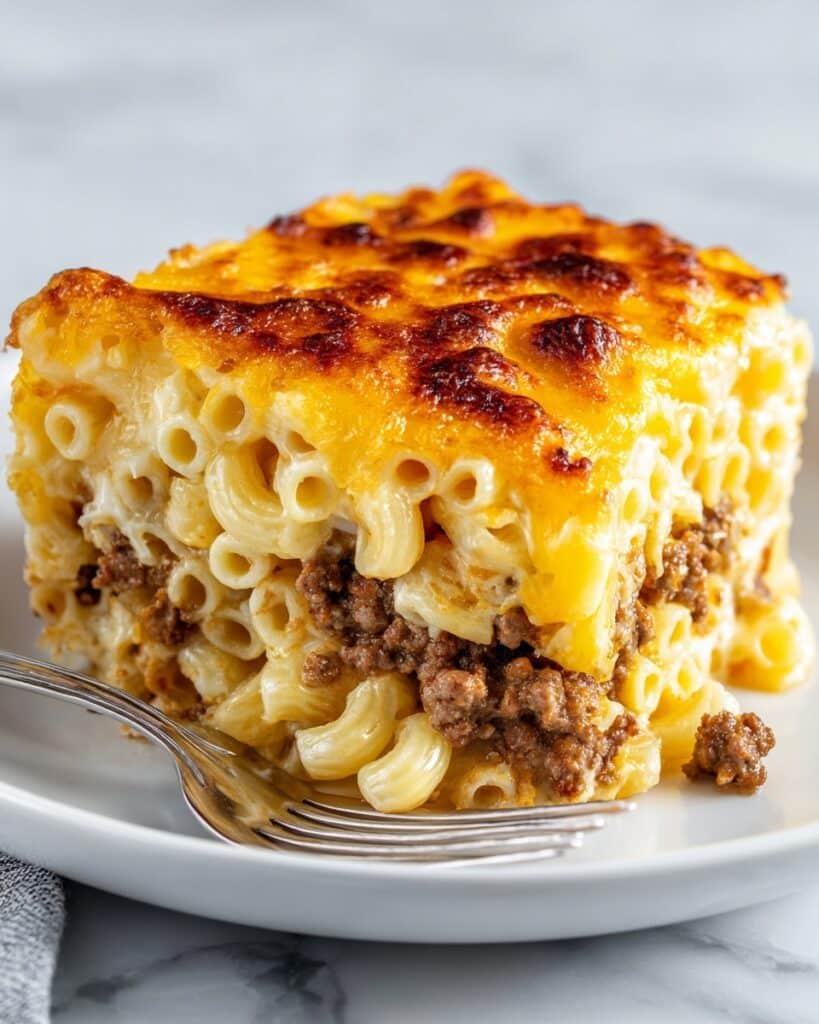 Mac and Cheese Meatloaf Casserole Recipe