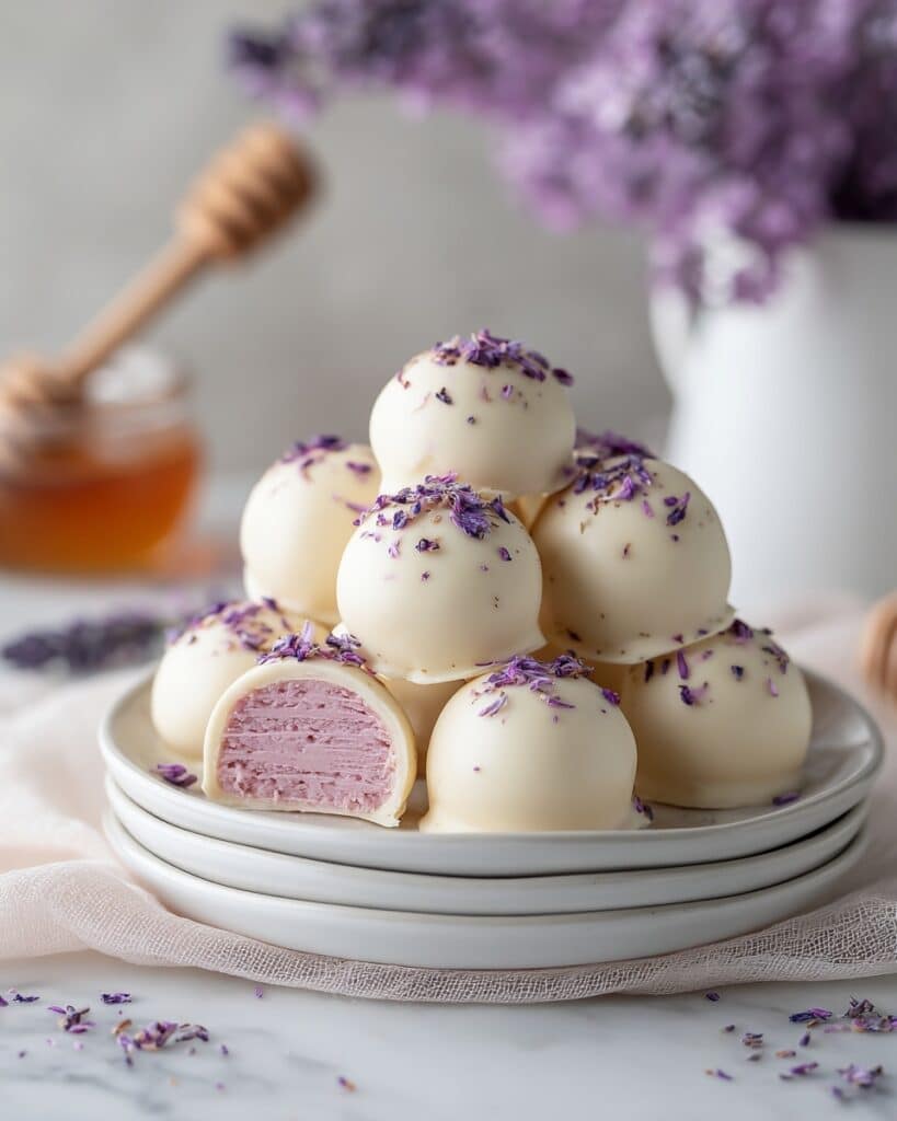 Honey Lavender White Chocolate Truffles Recipe