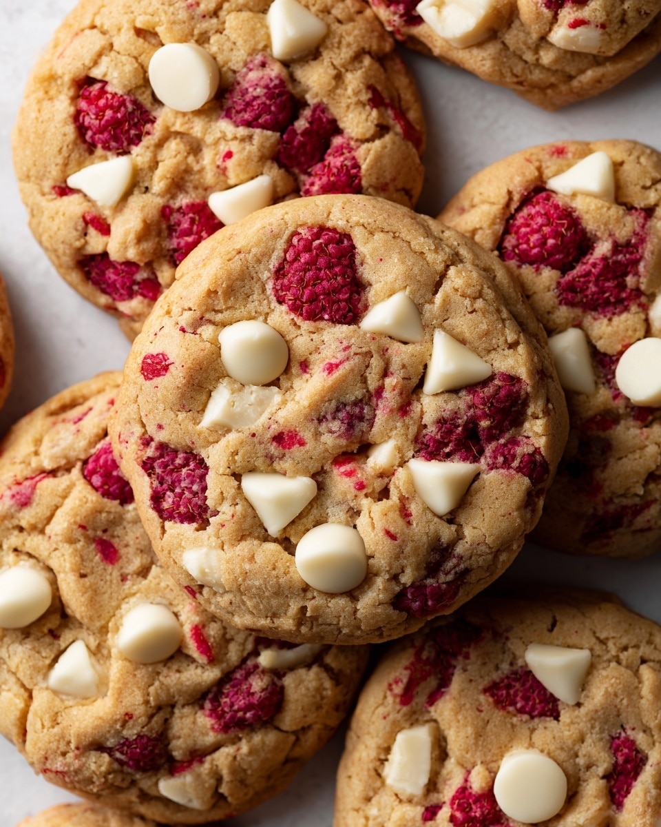 Decadent White Chocolate Raspberry Cookies Recipe