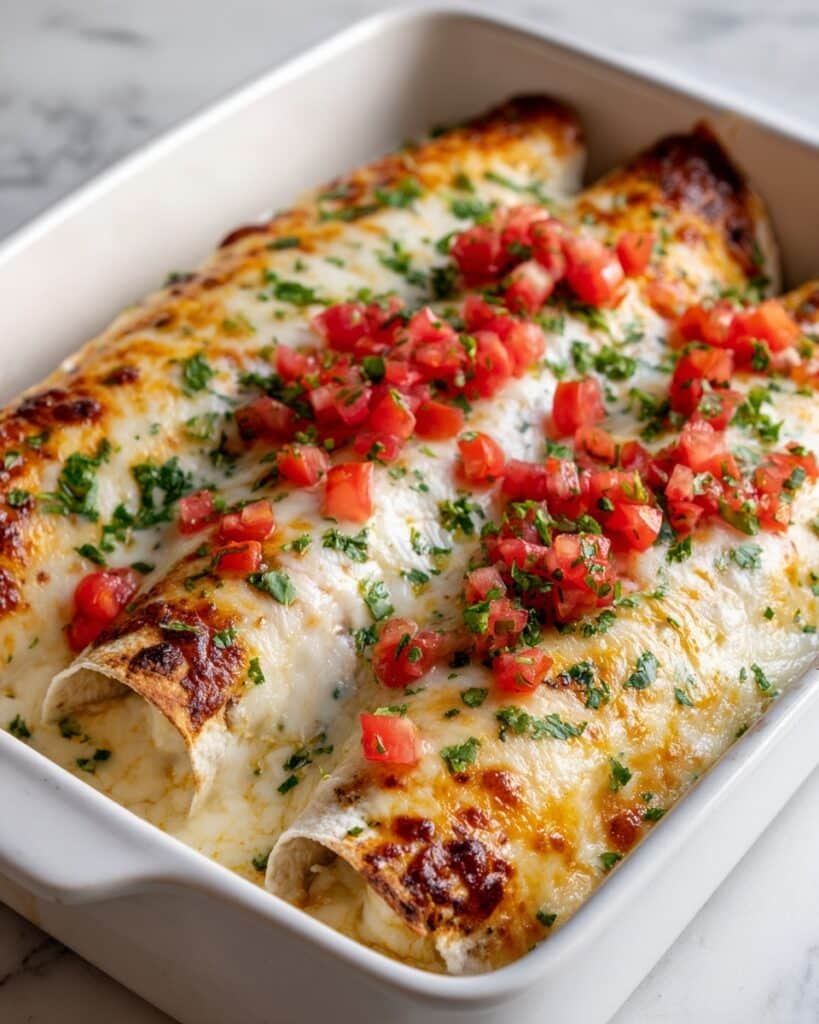 Queso Chicken Enchiladas Recipe