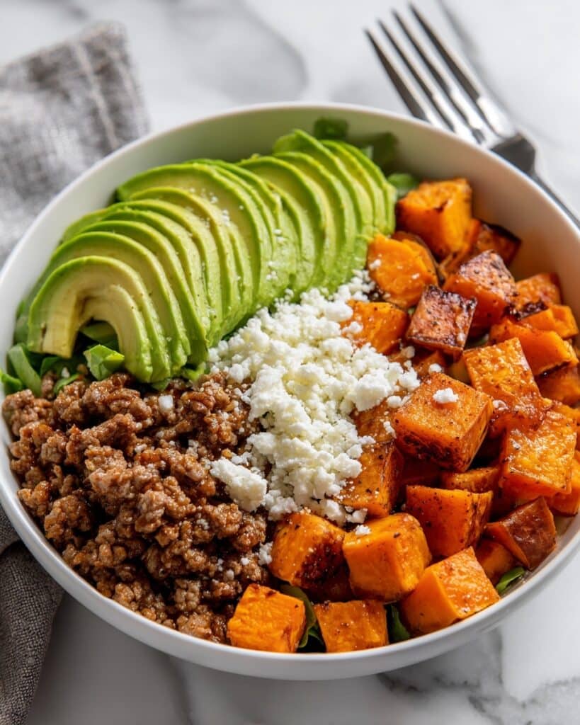Hot Honey Sweet Potato Beef Bowls Recipe