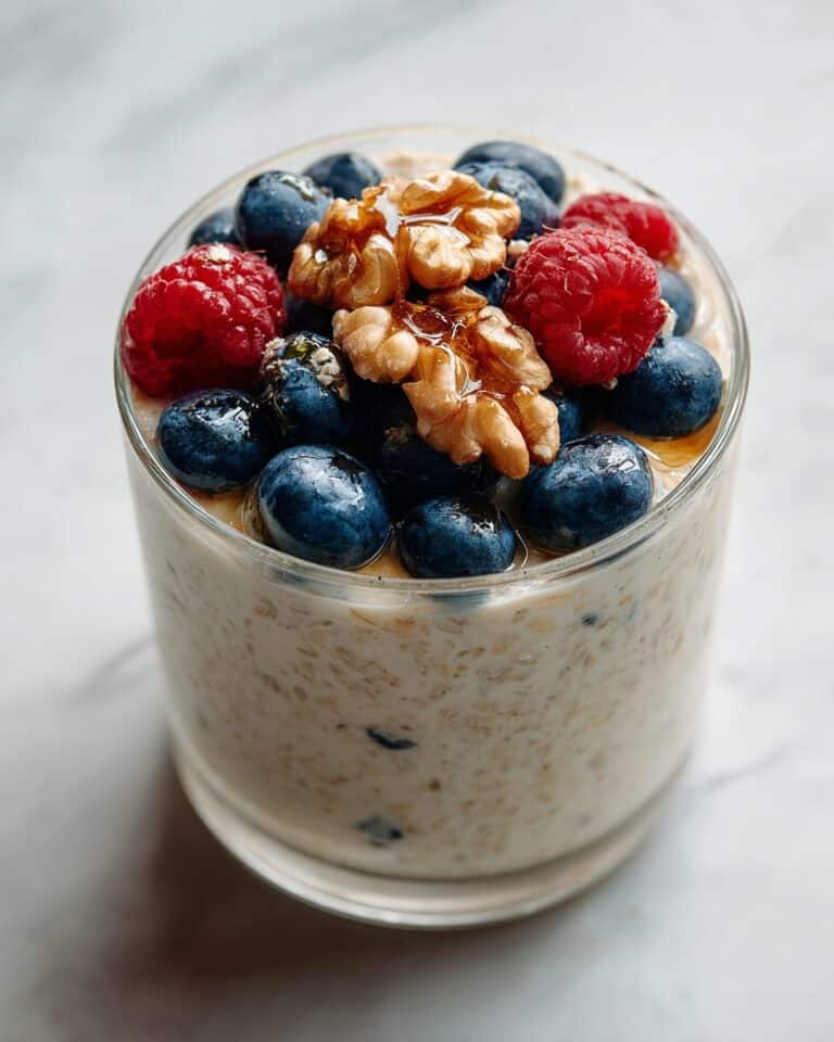 Yogurt Overnight Oats with Berries and Chia Seeds Recipe