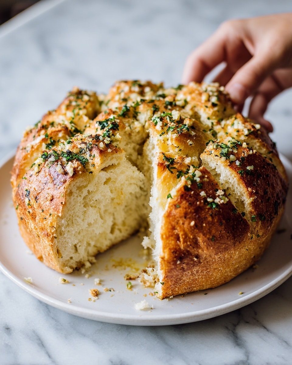 Easy Rosemary Garlic Pull Apart Bread Recipe