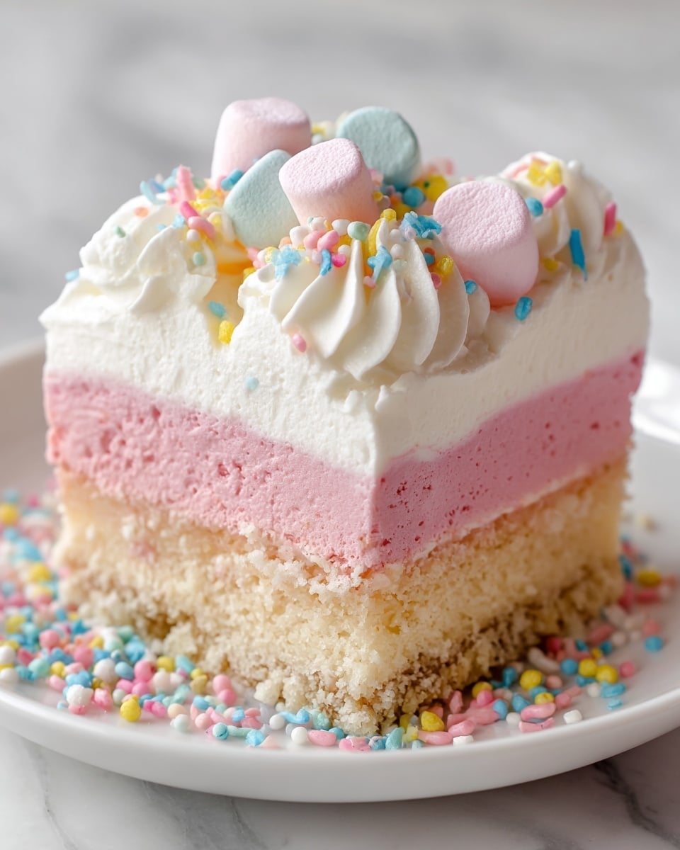 The image shows four small round pastries each made with three visible layers: the bottom and top layers are golden-brown puff pastry with a flaky texture, and the middle layer is a smooth, pale yellow cream. The top puff pastry layer on each pastry is dusted with white powdered sugar and topped with a cluster of fresh dark blue blueberries, with one pastry also having small green jelly pieces on top. All pastries are arranged on a dark gray textured slate board which contrasts with the light colors of the pastries. The background features a soft focus kitchen setting with a white marbled surface. photo taken with an iphone --ar 4:5 --v 7