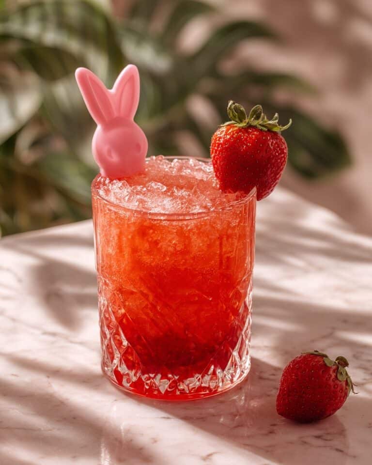 Strawberry Bunny Smash Mocktail Recipe