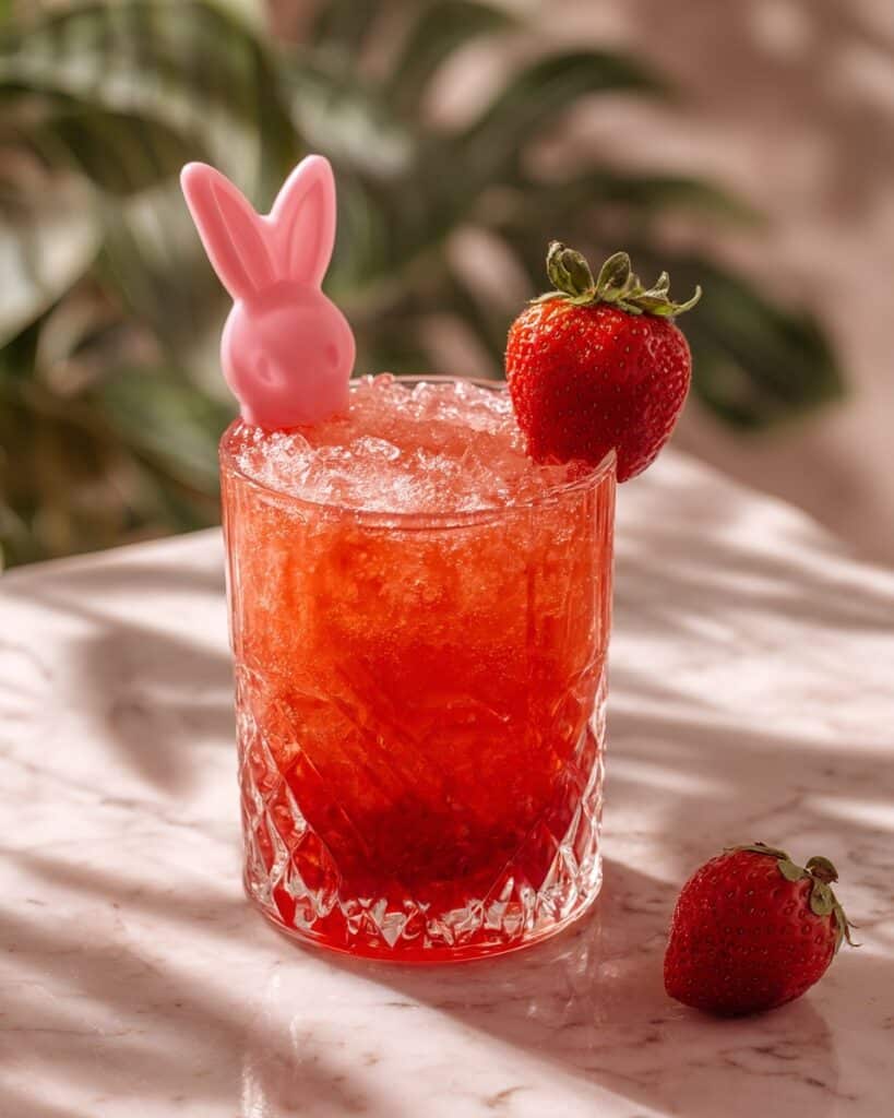 Strawberry Bunny Smash Mocktail Recipe
