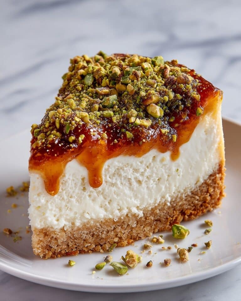 Baklava Pistachio Cheesecake Recipe