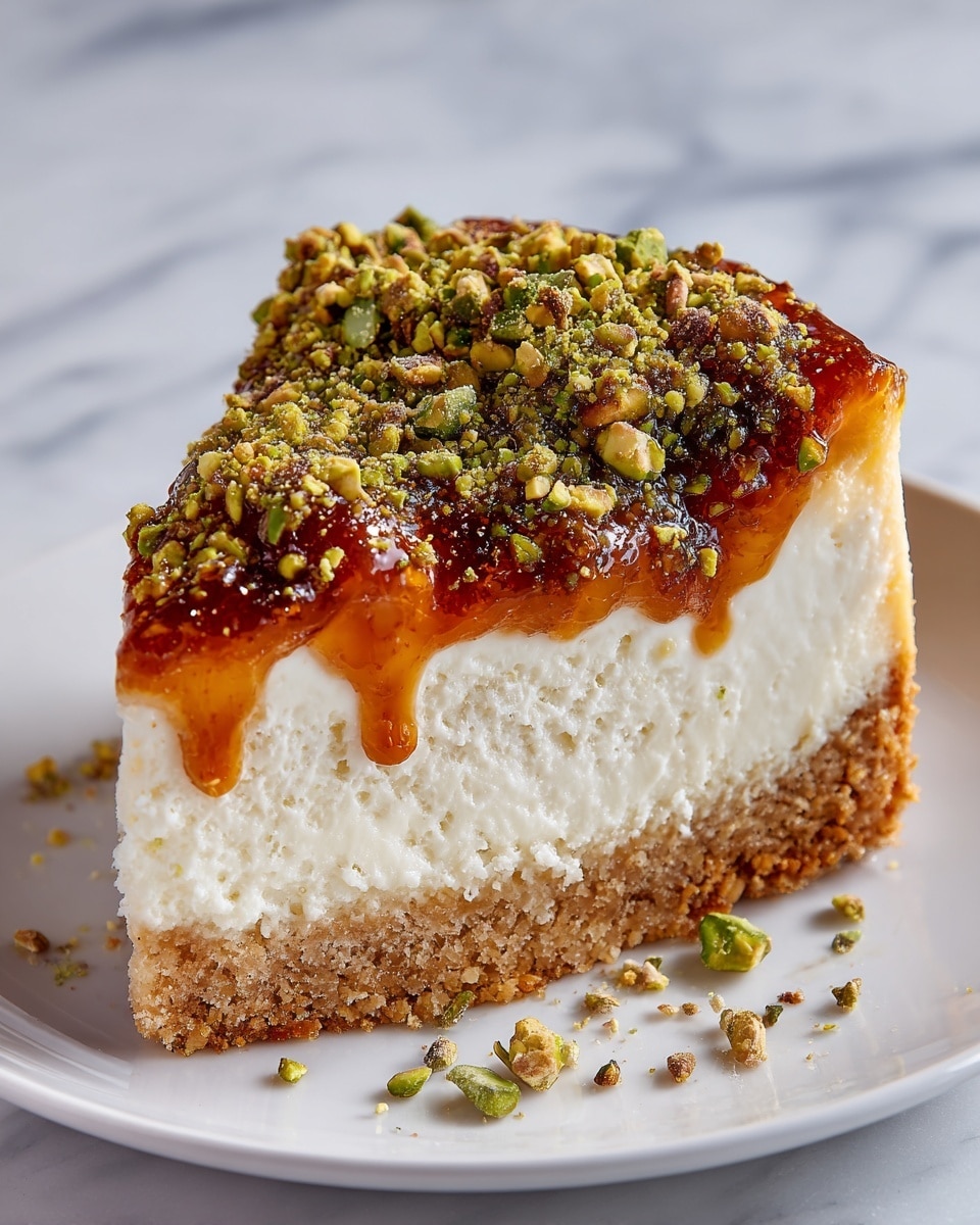 Baklava Pistachio Cheesecake Recipe
