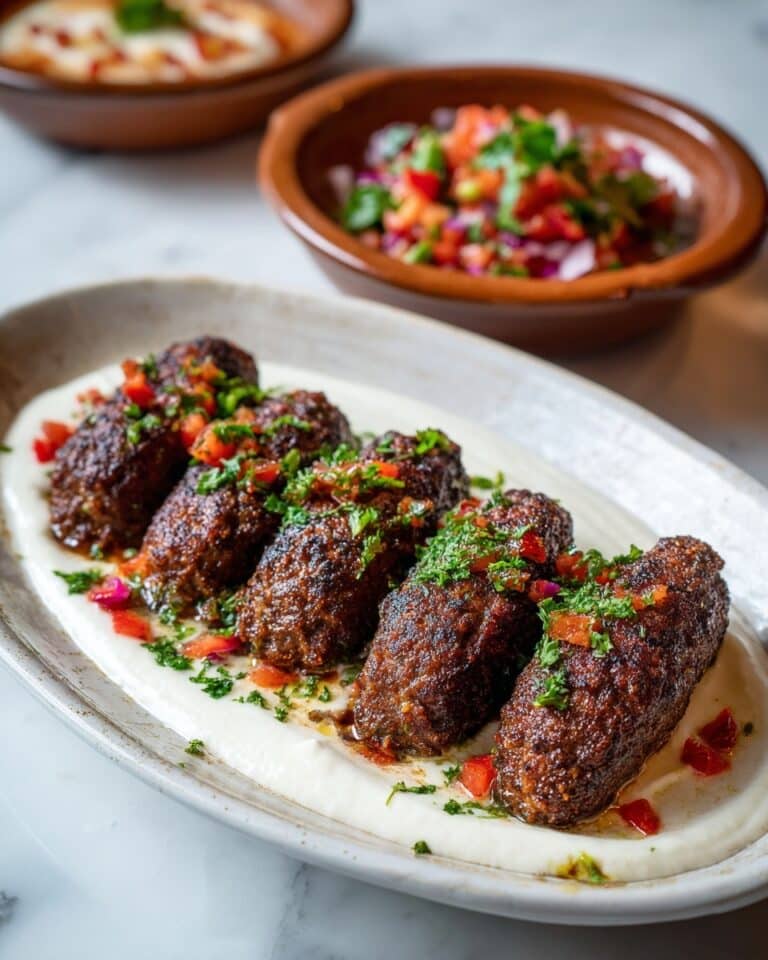 Beef Kofta Skewers with Spiced Herb Filling Recipe
