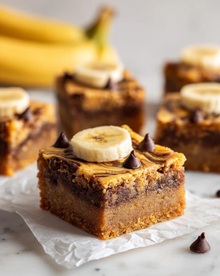 4 Ingredient Peanut Butter Banana Bars for Quick Snacks Recipe