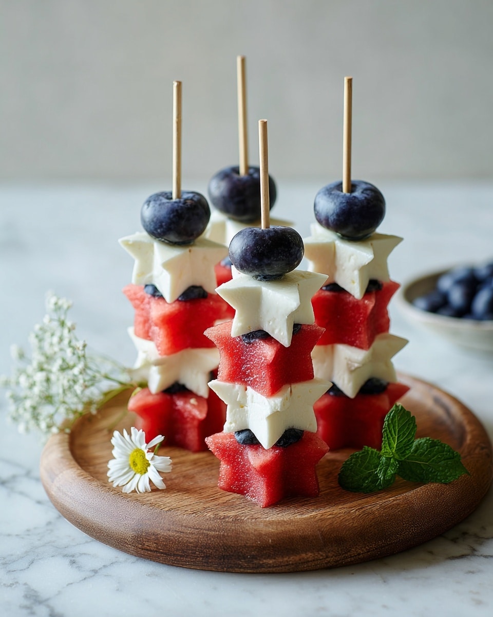 Watermelon and Feta Skewers with Balsamic Glaze Recipe