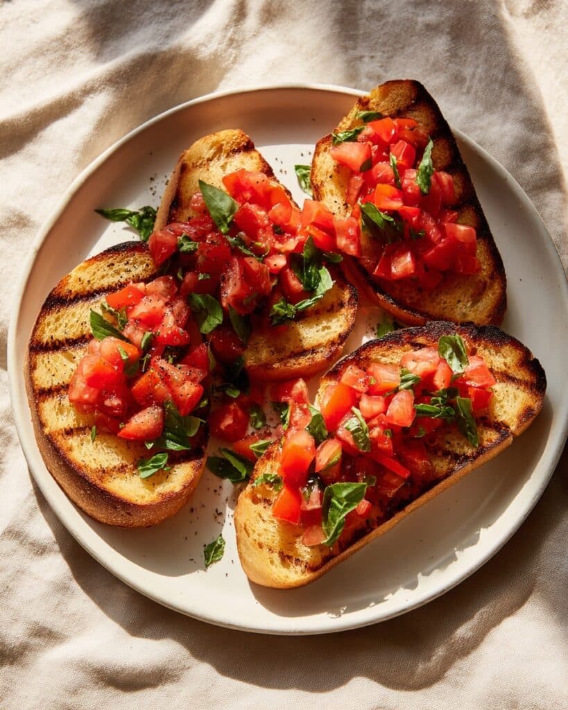 Tomato Basil Bruschetta Recipe