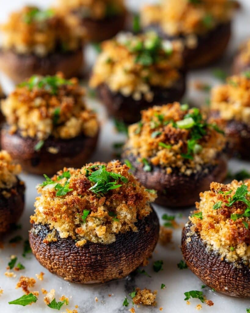 Stuffed Mushrooms with Cream Cheese and Lump Crab Recipe