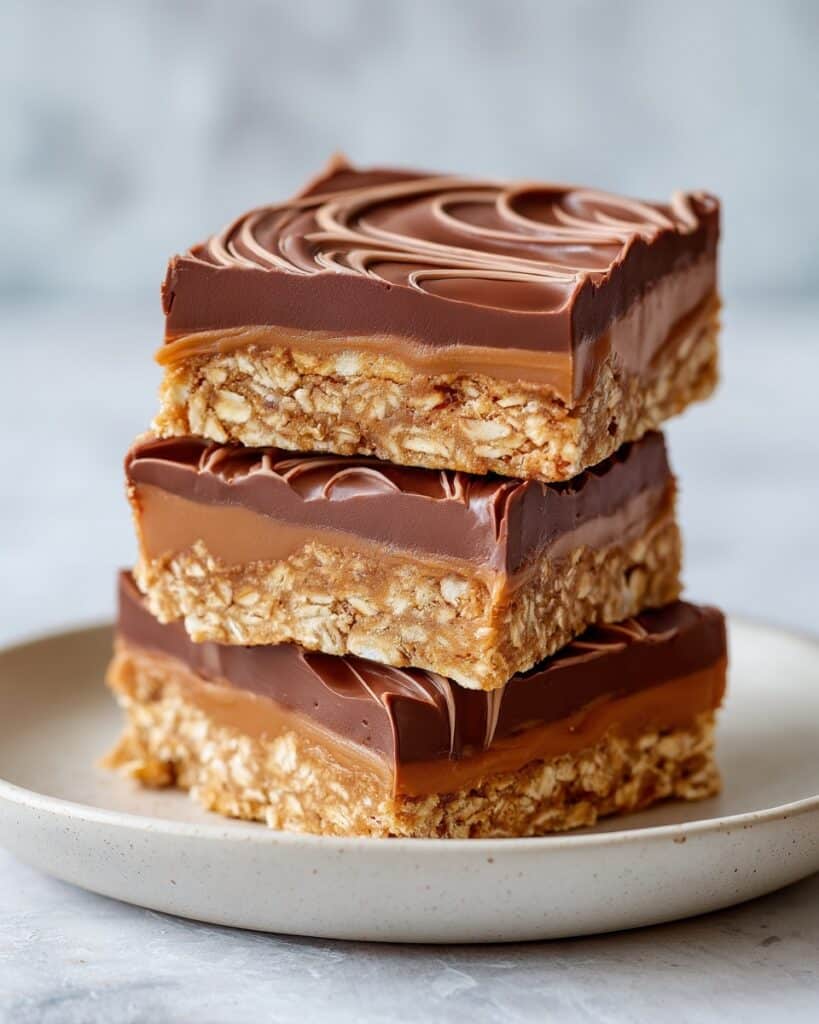 No Bake Chocolate Oat Bars Recipe