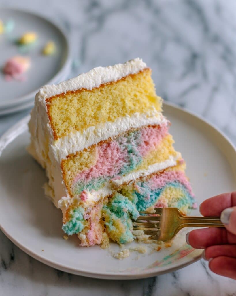 Blue Easter Jello Poke Cake Recipe
