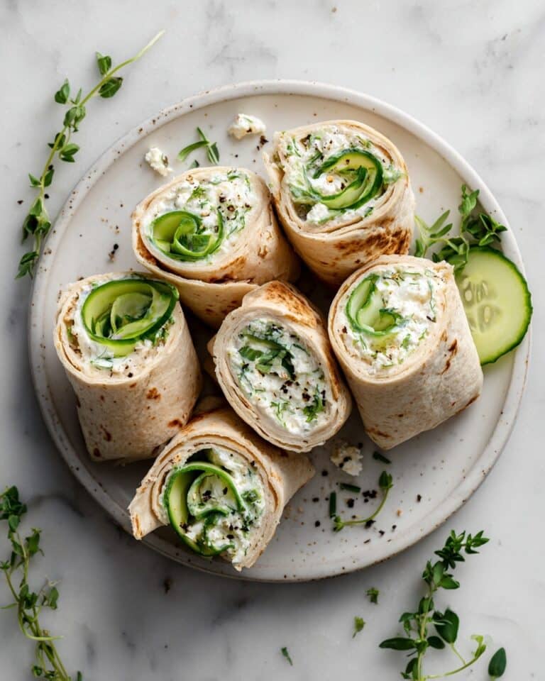Healthy Cucumber Cottage Cheese Wraps Recipe