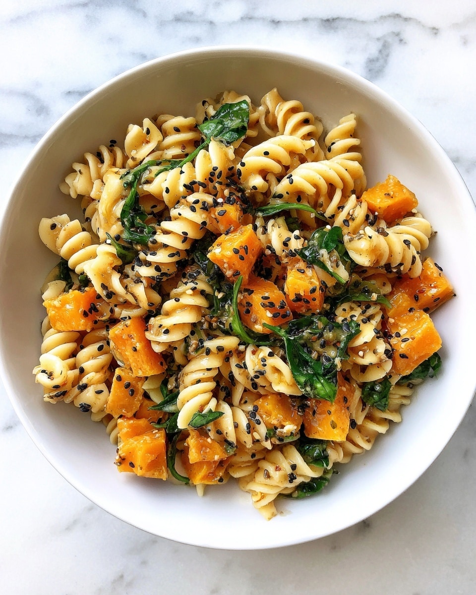 Creamy Orzo with Roasted Butternut Squash and Spinach Recipe