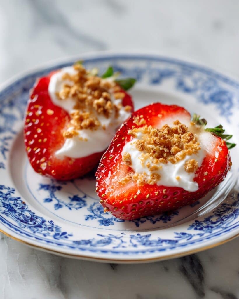 Deviled Strawberries with Cheesecake Filling Recipe