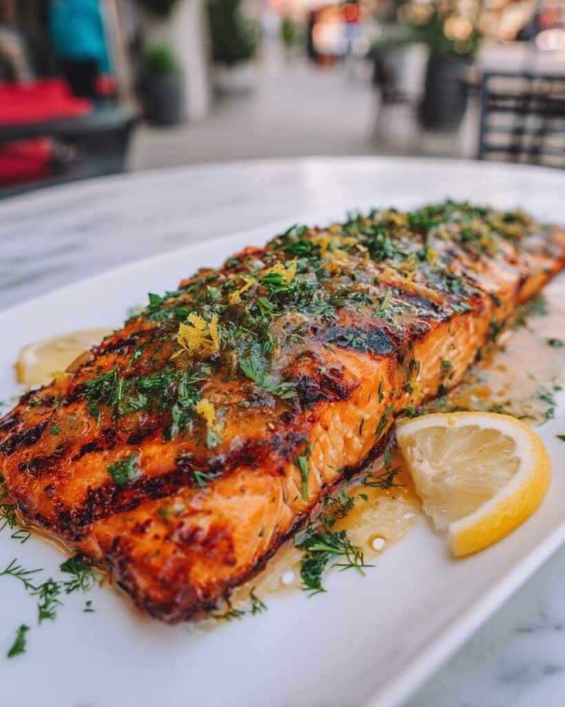 Zesty Grilled Honey Mustard Salmon Delight Recipe