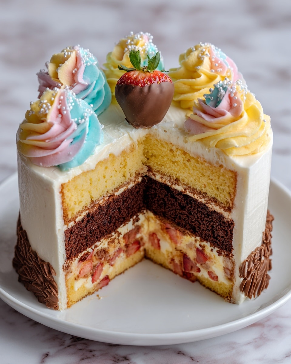 Best Homemade Neapolitan Layer Cake Recipe