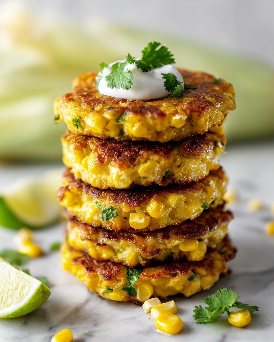Cheesy Corn Fritters Recipe