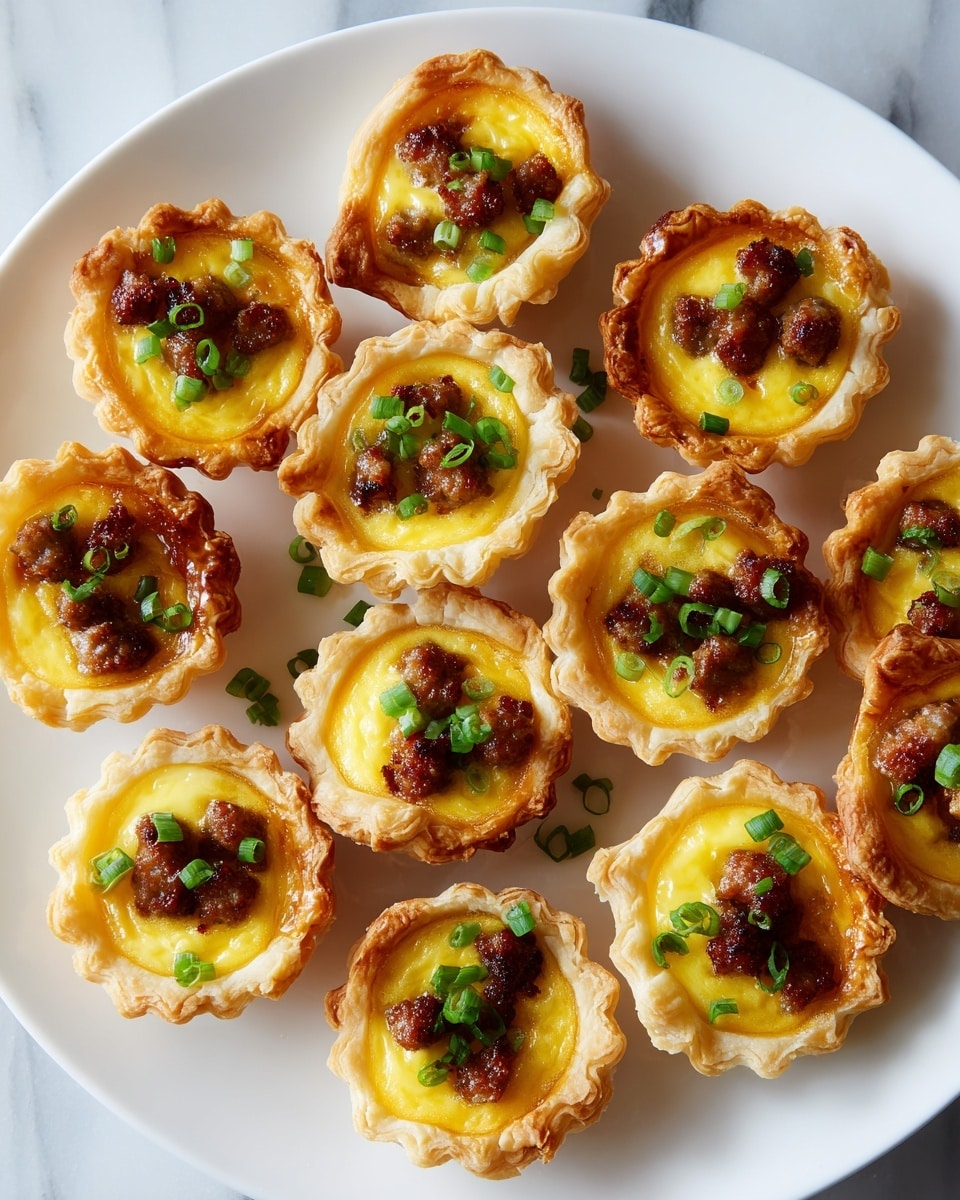 Crustless Mini Sausage and Cheese Quiches Recipe