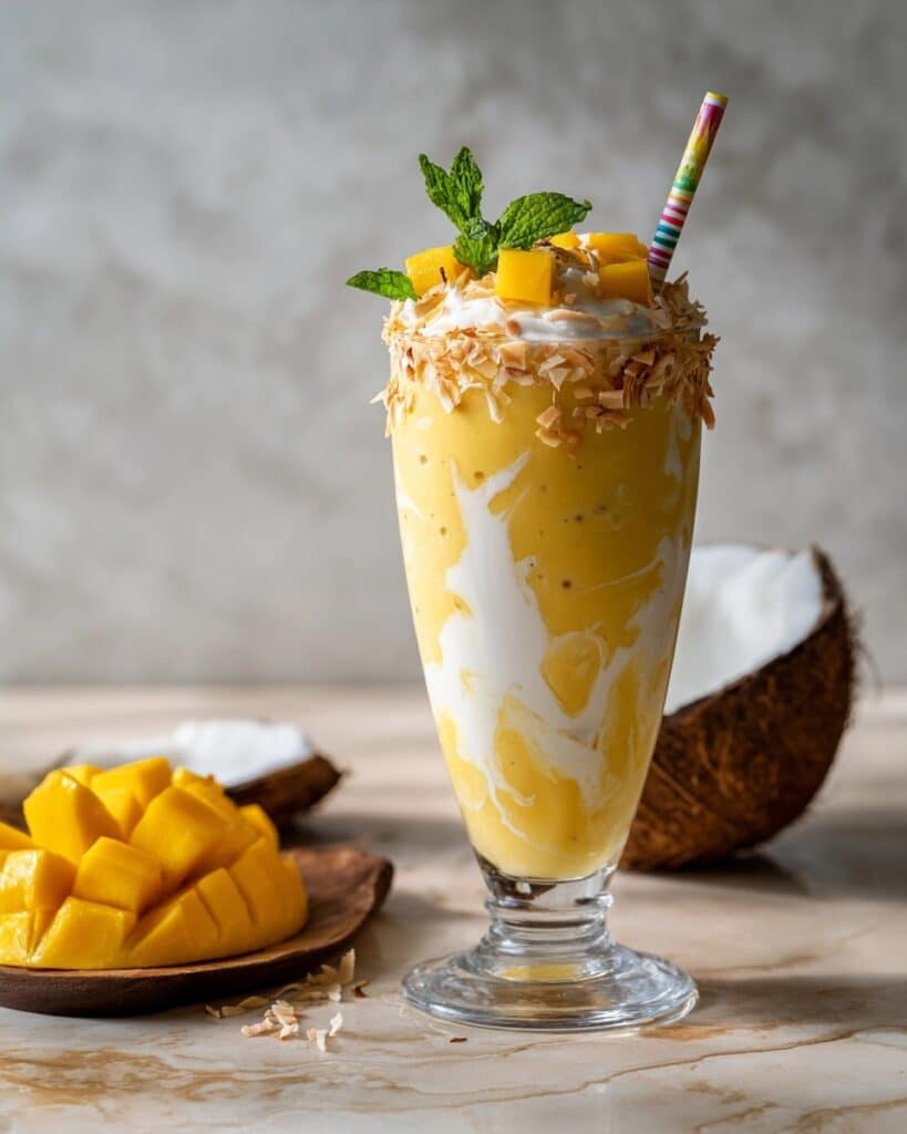 Refreshing Mango Coconut Smoothie Recipe