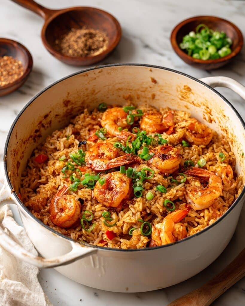 Cajun Salmon and Shrimp Fried Rice Recipe