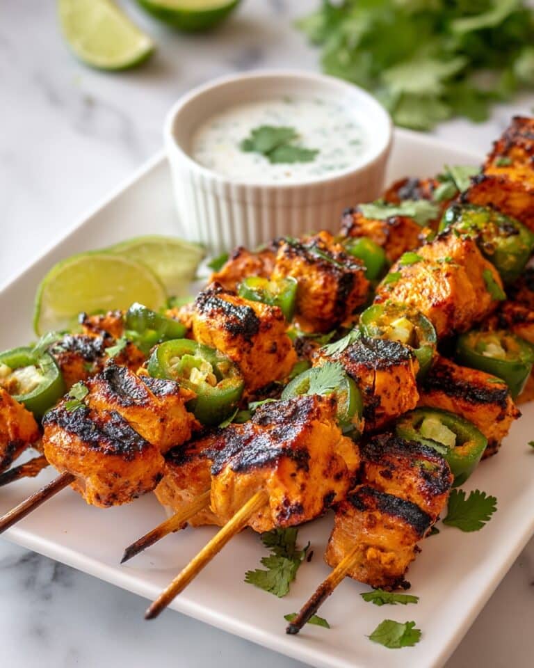 Spicy Honey Jalapeño Chicken Skewers Recipe