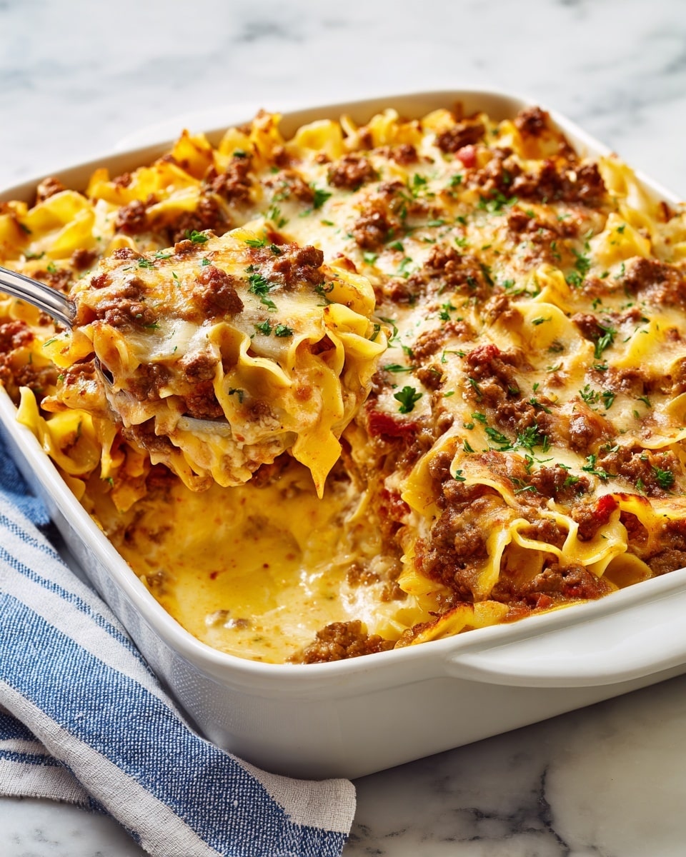 Sour Cream Beef Noodle Casserole Recipe