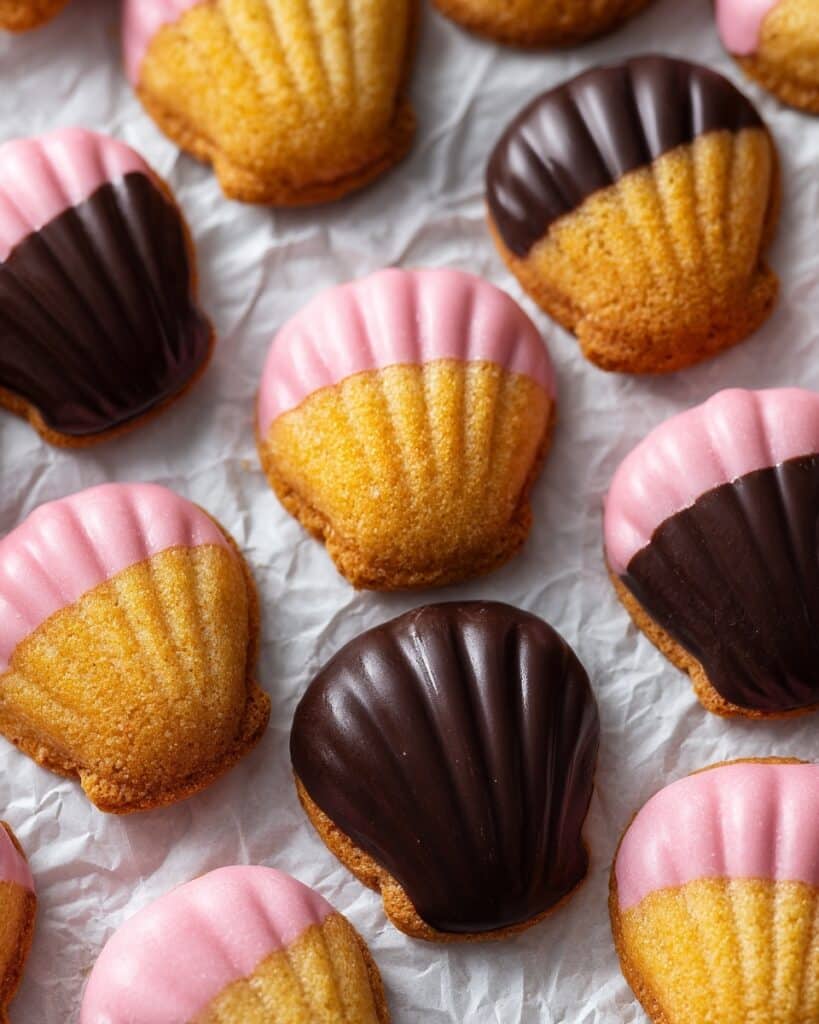 Chocolate Dipped Madeleines Recipe