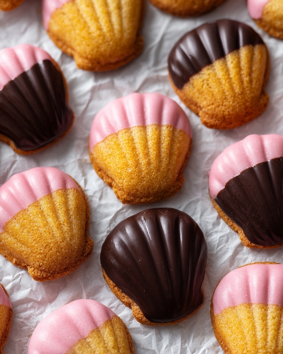 Chocolate Dipped Madeleines Recipe