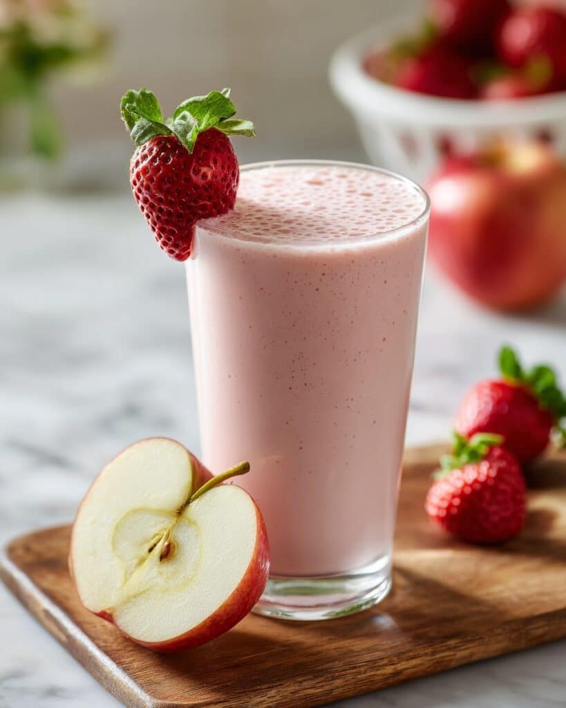 Refreshing Apple Strawberry Smoothie Recipe