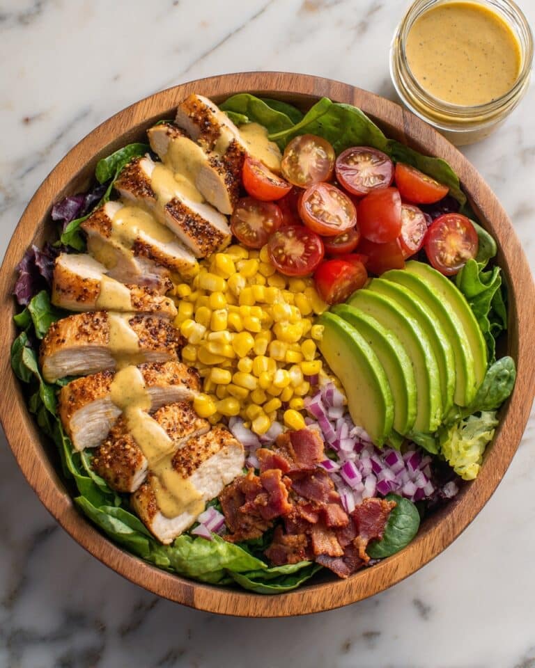 Avocado Chicken Salad with Bacon and Honey Mustard Dressing Recipe