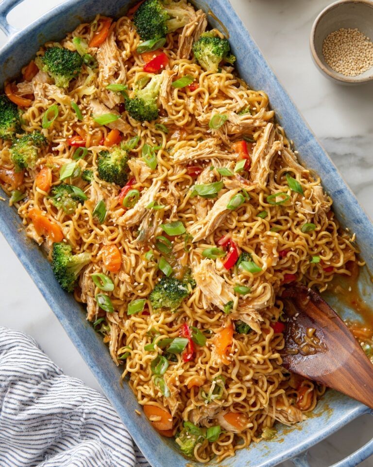 Chicken Ramen Noodle Bake Recipe