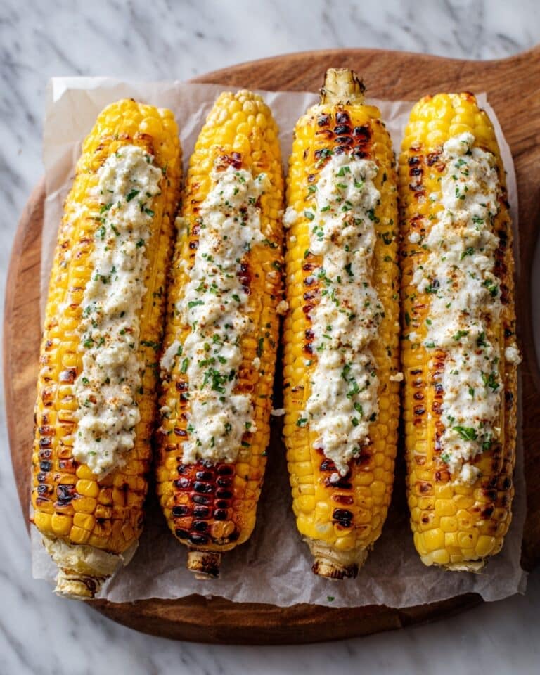 Street Corn with Garlic Feta Butter Recipe