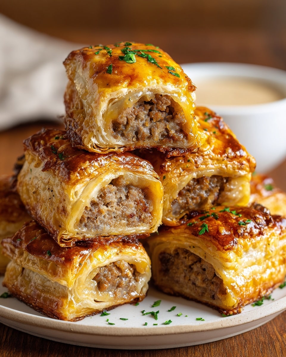 Cheeseburger Puff Pastry Bites Recipe