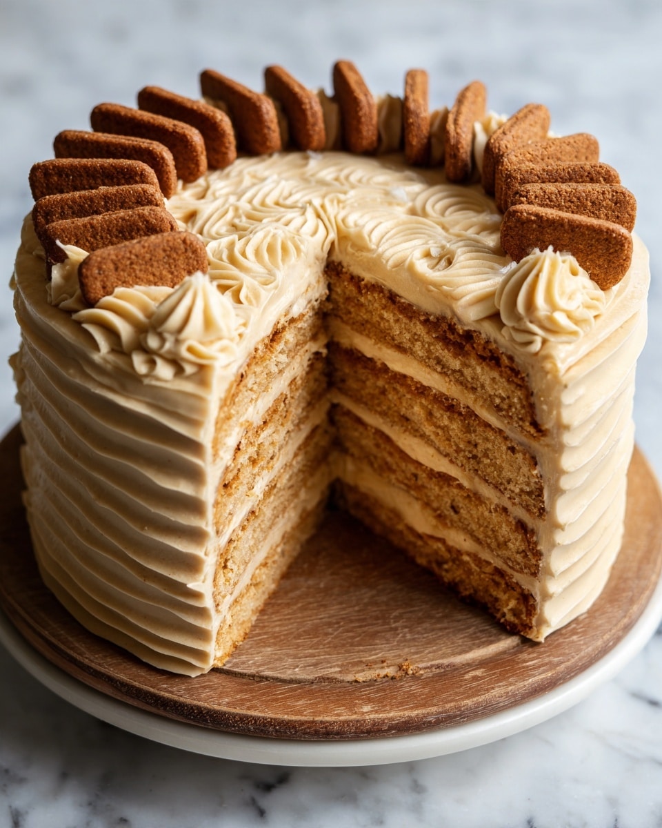 Biscoff Cookie Butter Cake Recipe