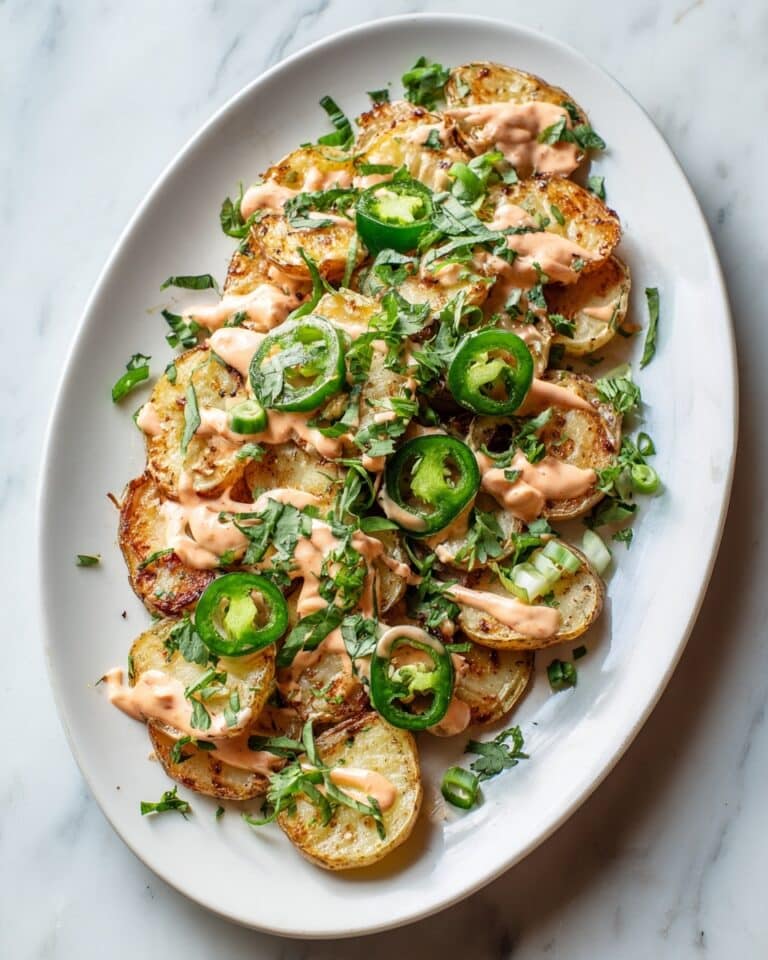 Crispy Smashed Potatoes with Ginger-Tahini Dressing Recipe