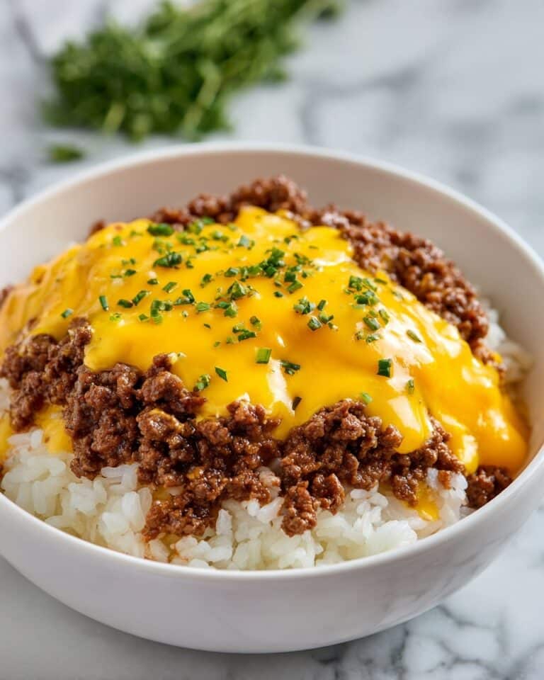 Cheesy Ground Beef and Rice Casserole Recipe