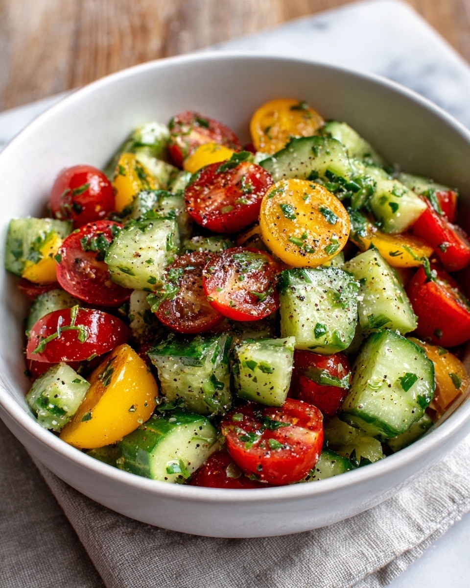 Low-Carb Cucumber Tomato Salad Recipe
