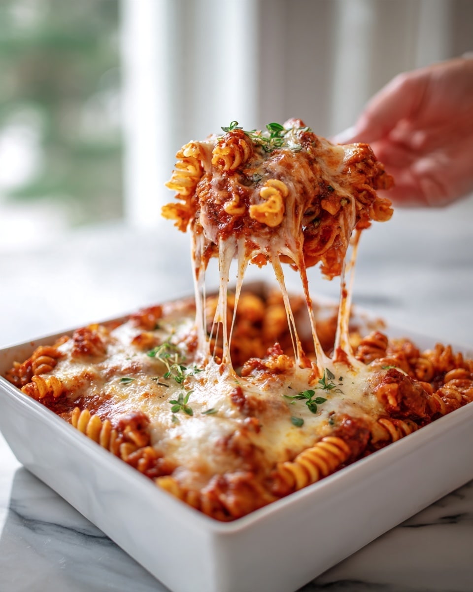 Creamy Tomato Basil Chicken Pasta Bake with 35g Protein Recipe
