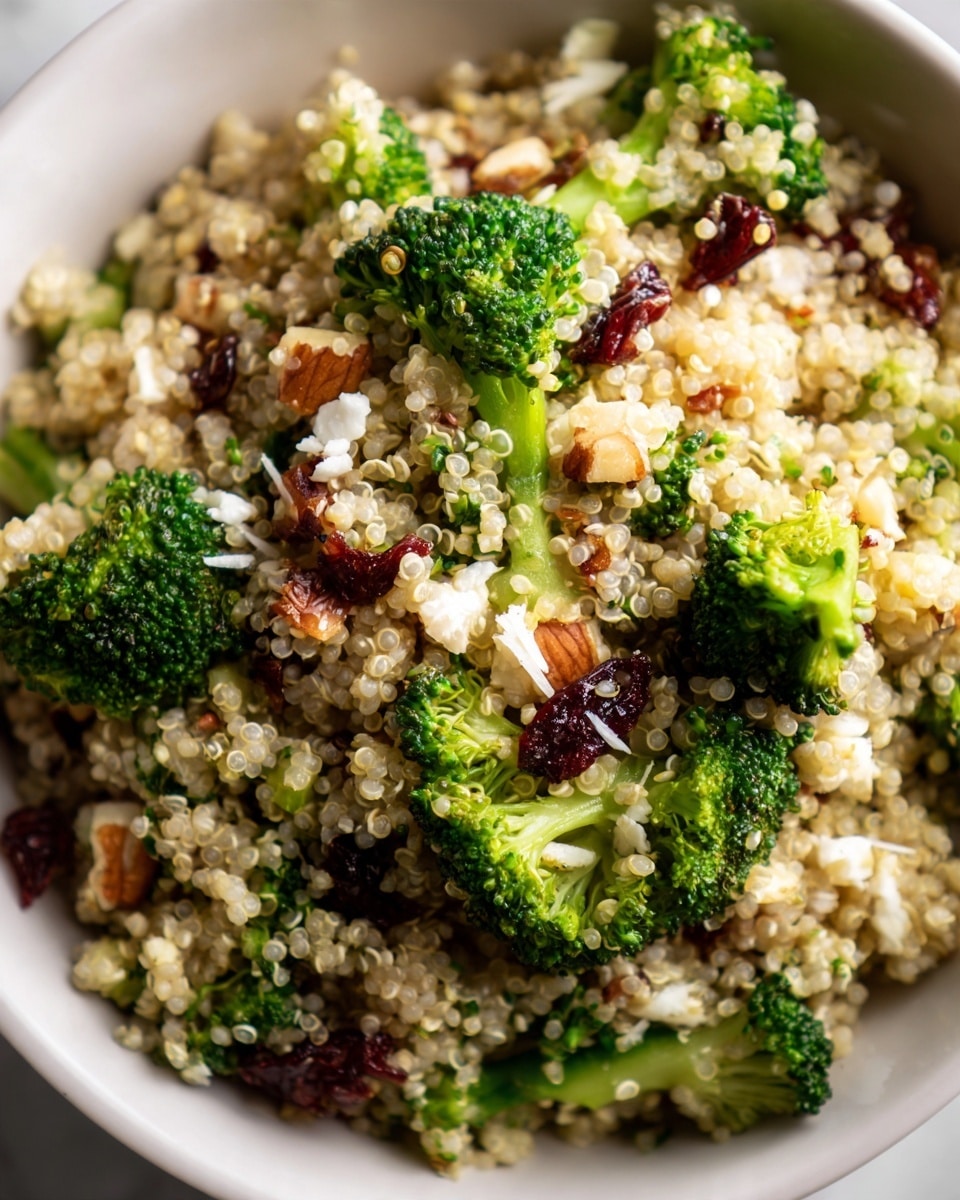 Broccoli-Cheddar Quinoa Salad Recipe