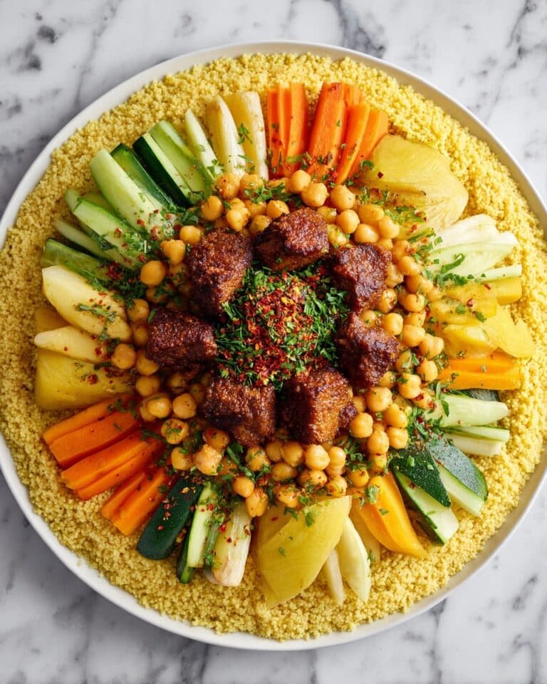 Moroccan Seven Vegetable Couscous with Lamb Recipe