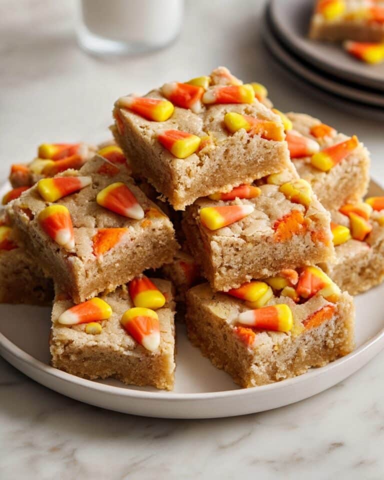 Brown Butter Candy Corn Blondies Recipe