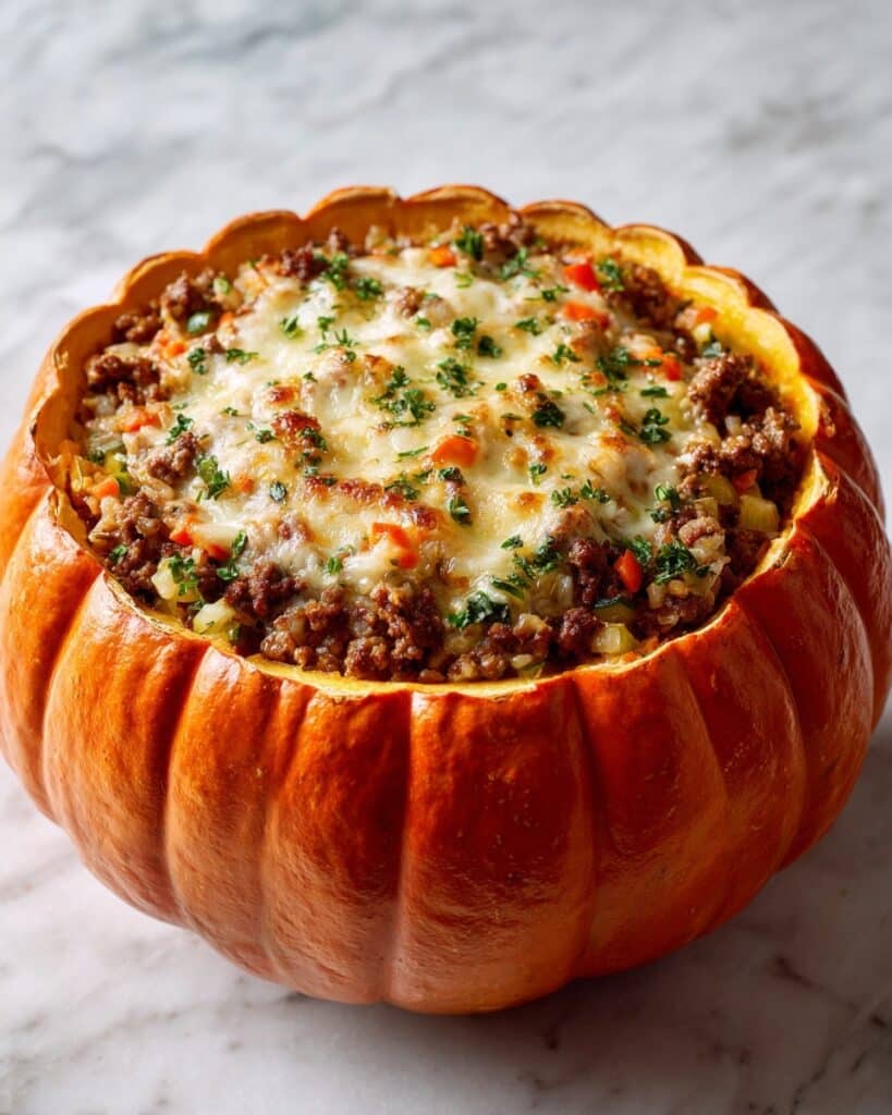 Halloween Stuffed Jack O Lantern Peppers Recipe